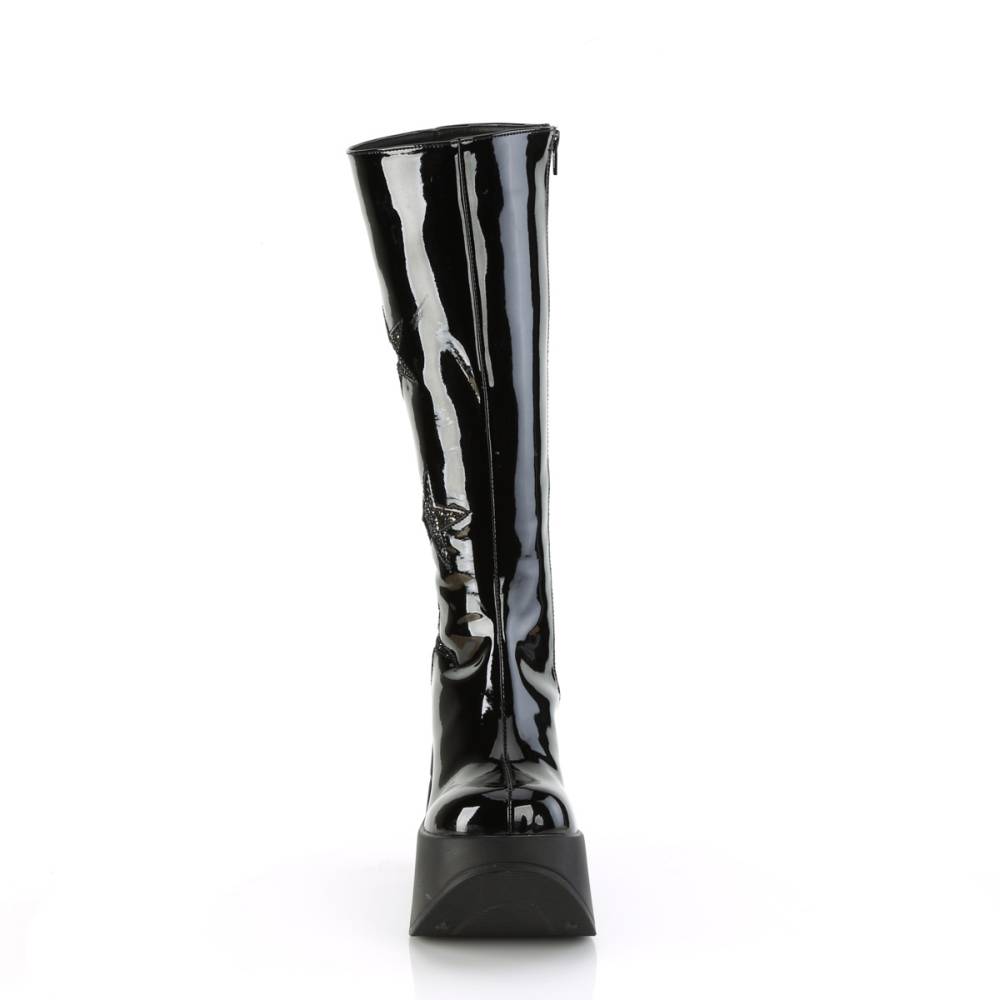 DemoniaCult - DYNAMITE-218 Plattformstiefel - Schwarz